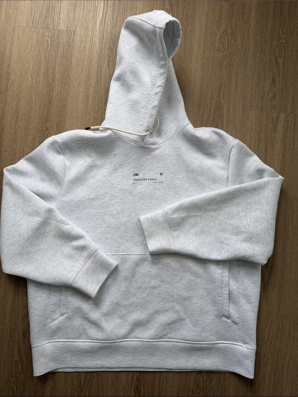 American Eagle 24/7 Hoodie XXL Light Gray Pullover Kangaroo Pocket